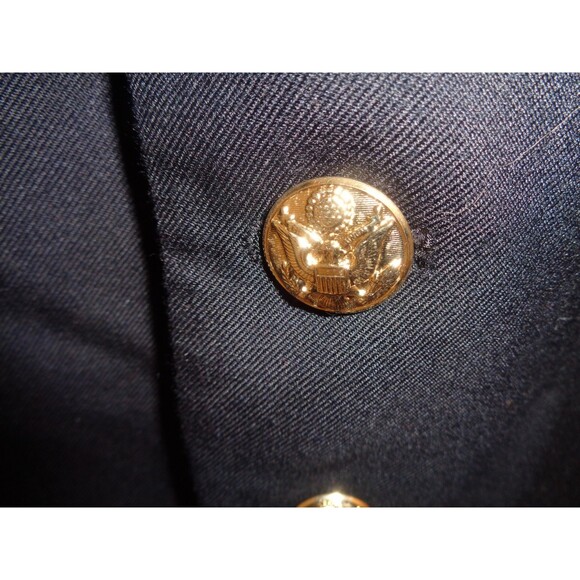 U.S. Army Blue Military Service Coat Sz 42RC Blazer Mens Jacket Poly/Wool - Picture 8 of 12